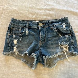 Tillys shorts. Distress Jean.